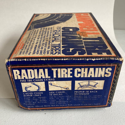 Vintage Campbell Radial Tire Chains SAE Class S Pair 1118 61-56026 13" 14"