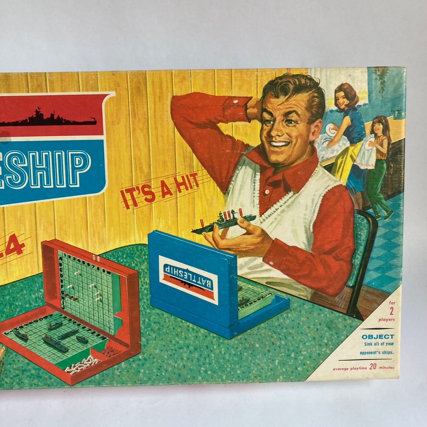 Vintage 1967 Milton Bradley Battleship Board Game COMPLETE w/Box!