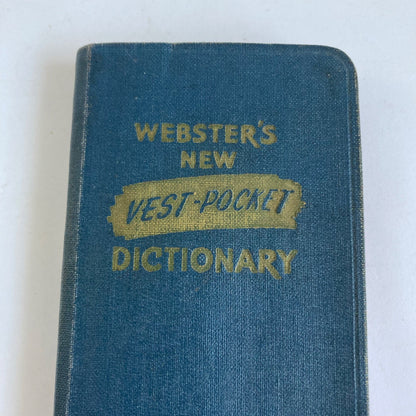 Vintage 1945 Webster's Vest Pocket Dictionary Book WWII Era Booklet