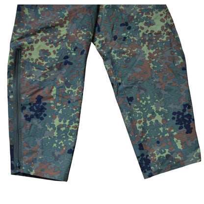 German Military Bibs Men’s Size 48/50 Flecktarn Camo Waterproof