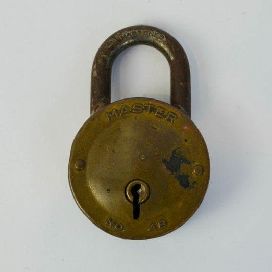 Vintage Master Lock No. 48 Padlock NO KEY Made in USA