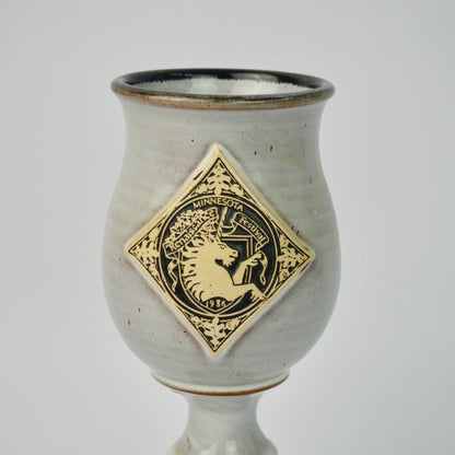 1986 Minnesota Renaissance Festival Unicorn Goblet Deneen Pottery