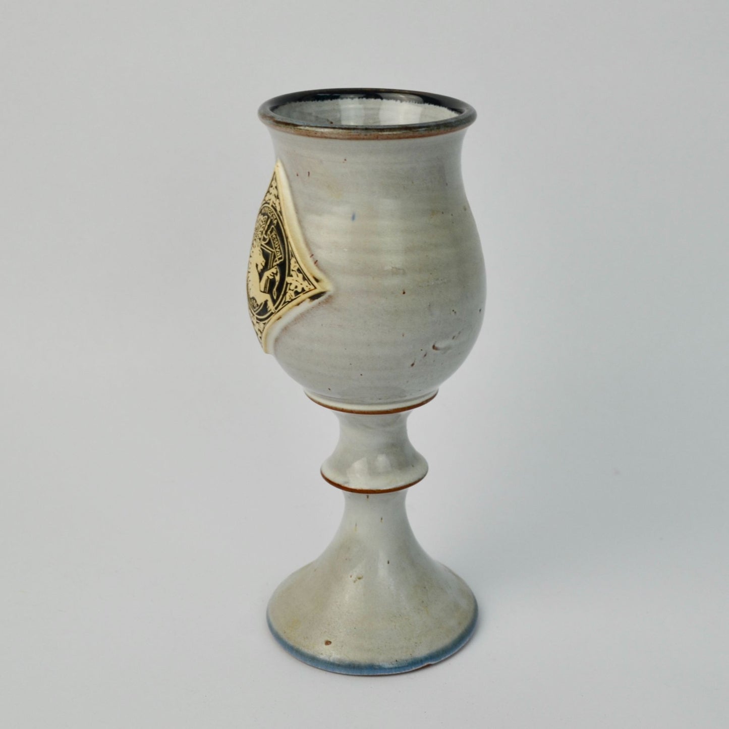 1986 Minnesota Renaissance Festival Unicorn Goblet Deneen Pottery