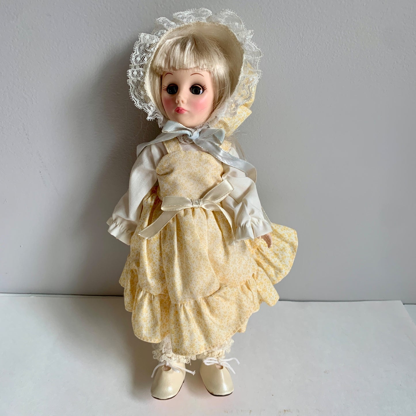 Effanbee 1181 Rebecca Sunny Brooke Farm Doll Vintage In Original Box Blonde Yellow Dress