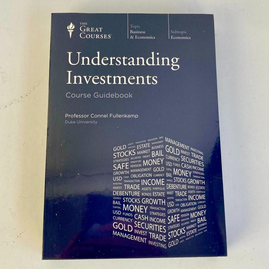 Great Courses: Understanding Investments Guidebook & 4-Disc DVD Set NEW & SEALED!