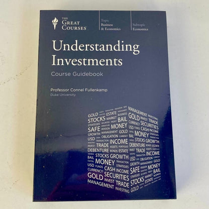 Great Courses: Understanding Investments Guidebook & 4-Disc DVD Set NEW & SEALED!