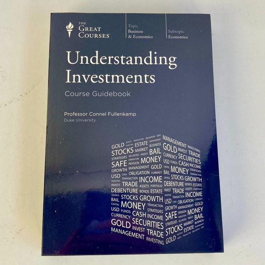 Great Courses: Understanding Investments Guidebook & 4-Disc DVD Set NEW & SEALED!