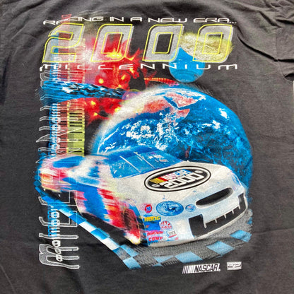 Vintage NASCAR Winston Cup Series Schedule T-Shirt Mens L New Era Millennium 2000