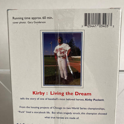 Kirby Living The Dream VHS SEALED! Minnesota Twins Kirby Puckett MN 1996 Vintage
