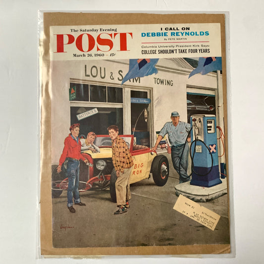 The Saturday Evening Post Magazine COVER March 5 1960 Dick Sargent