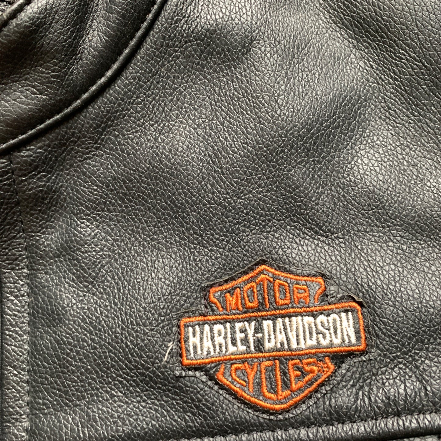 Harley Davidson Women's Black Leather Motorcycle Jacket Large