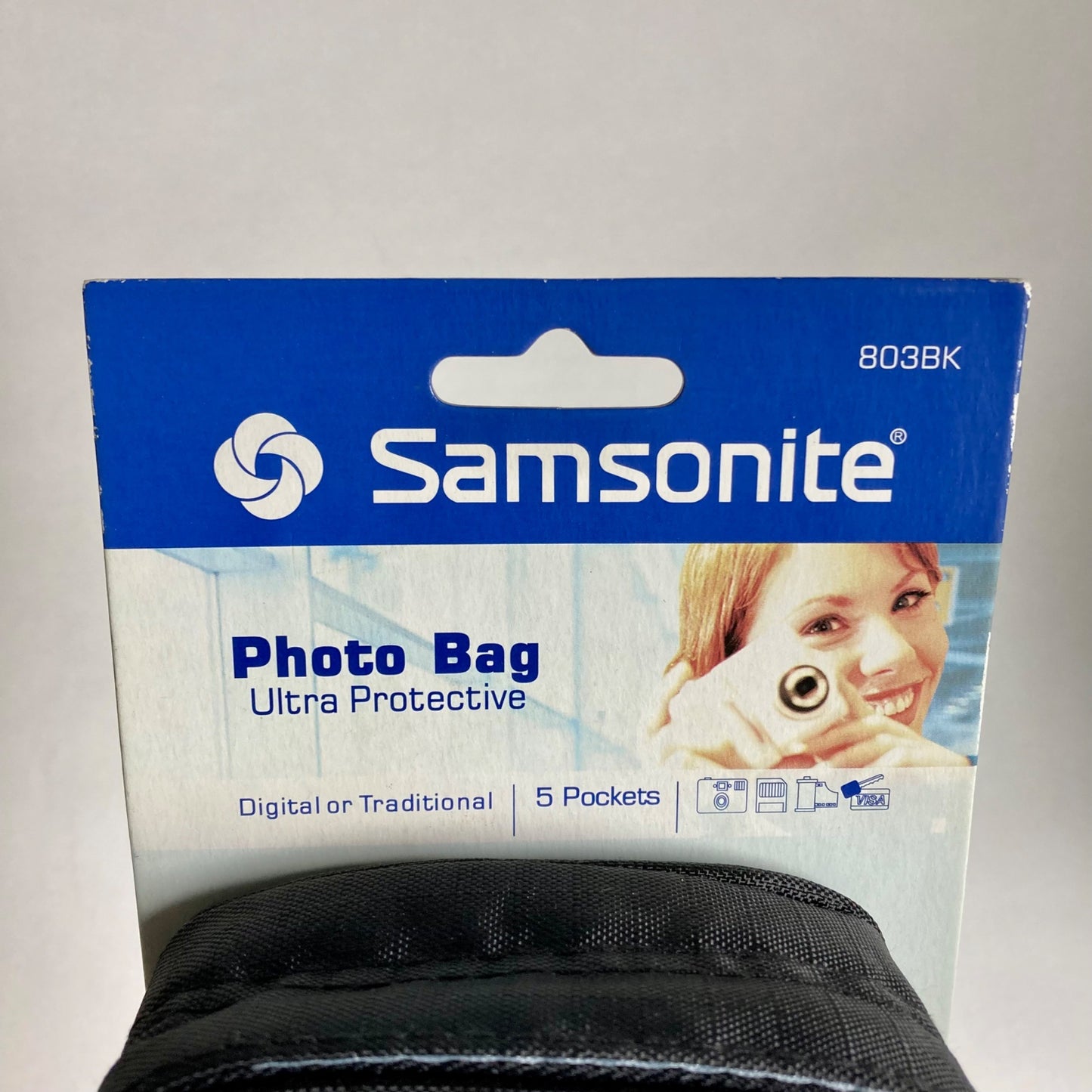 Samsonite 803BK Photo Bag 5-Pocket Small Camera Case w/ Shoulder Strap NEW!