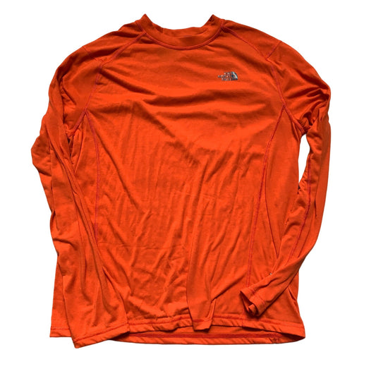 The North Face Men's Orange Longsleeve Shirt Flash Dry Large