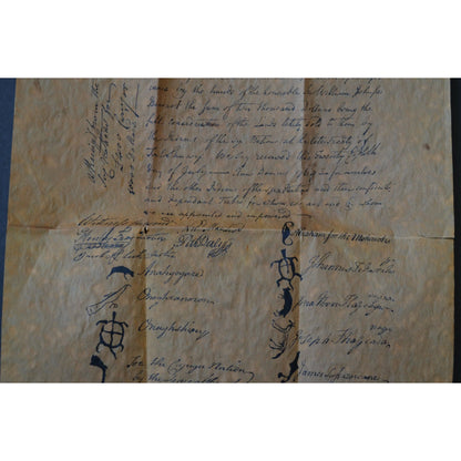 Signatures Of Six Nations Of Indians 1769 Historical Document Reproduction