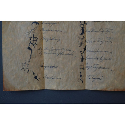 Signatures Of Six Nations Of Indians 1769 Historical Document Reproduction