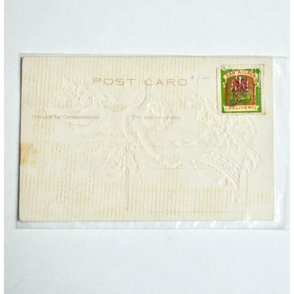 Early 1900s Antique A Merry Christmas Cherub Postcard