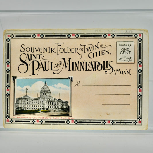 Souvenir Folder Twin Cities St Paul Minneapolis MN Vintage
