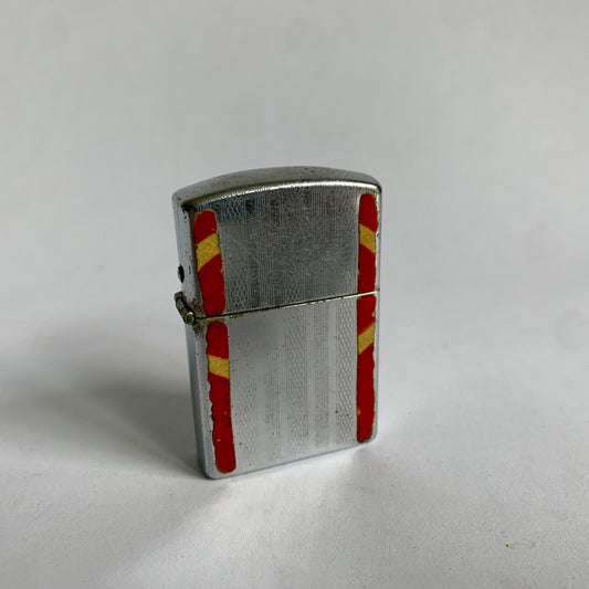 Vintage Chelsea Silver Red Stripe Lighter