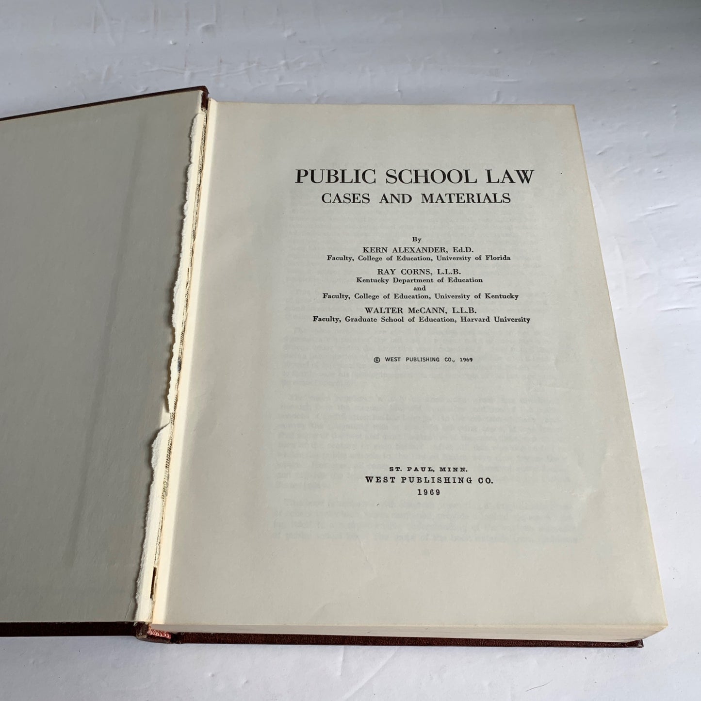 West Publishing Public School Law Cases and Materials 1969