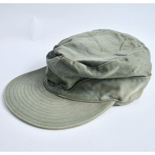Vintage Korean War Heavy Field Cap Size 7-3/4 US Army Cold Weather Hat