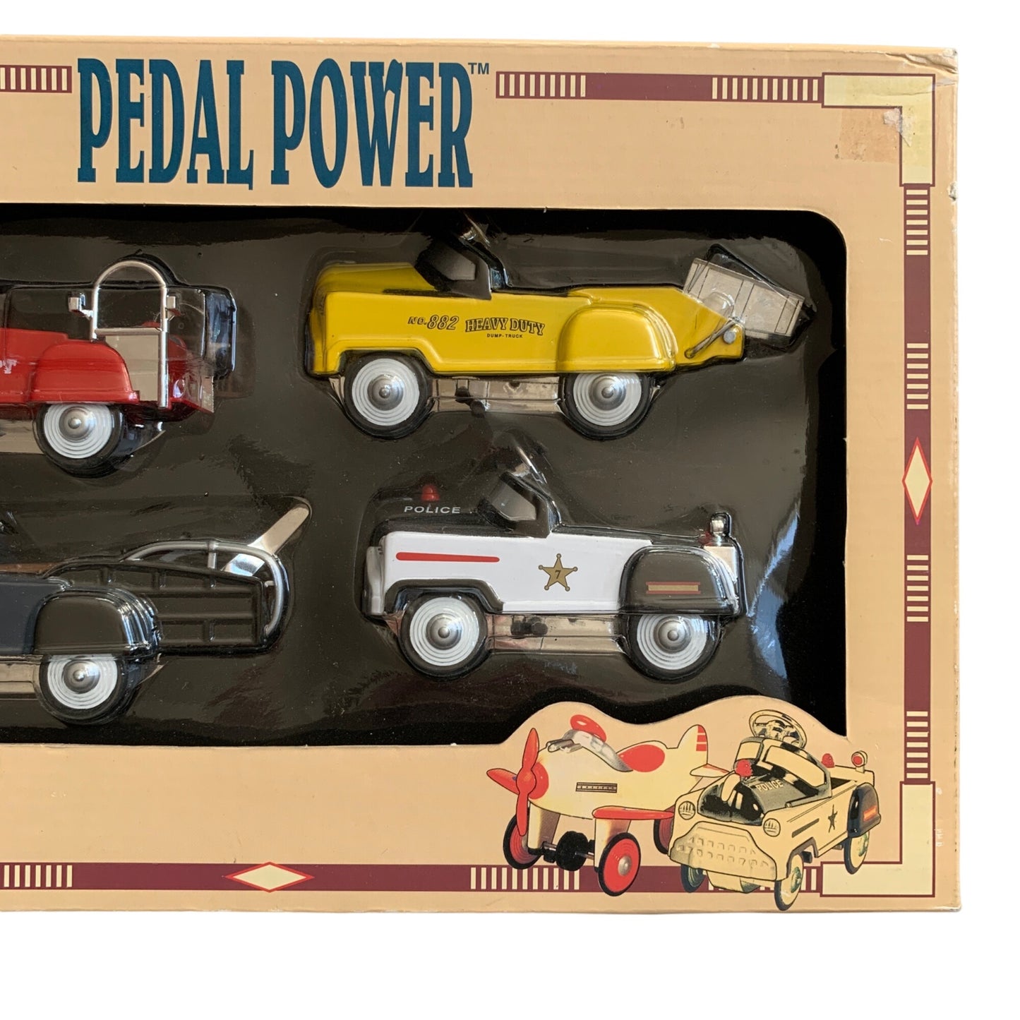 Pedal Power Die Cast Metal 1:10 Scale Vehicles New 1/10