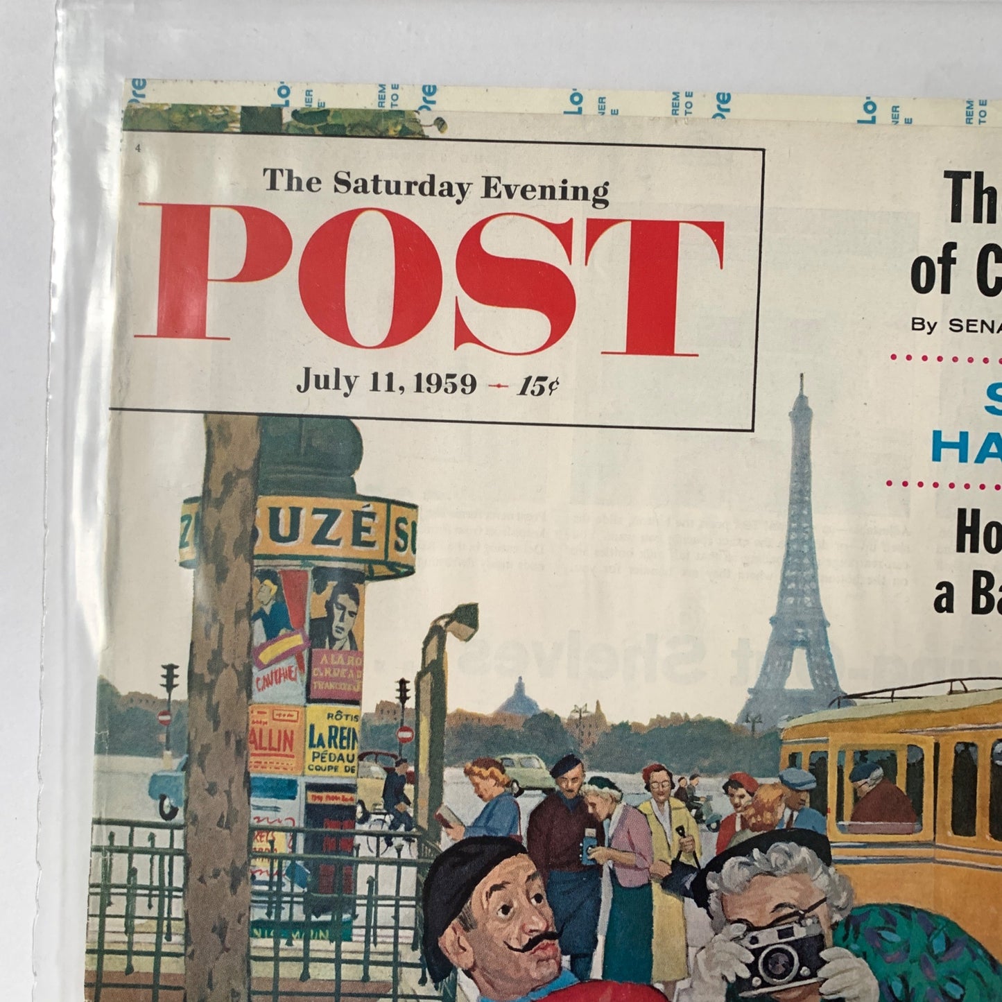 The Saturday Evening Post Magazine COVER July 11 1959 Dick Sargent