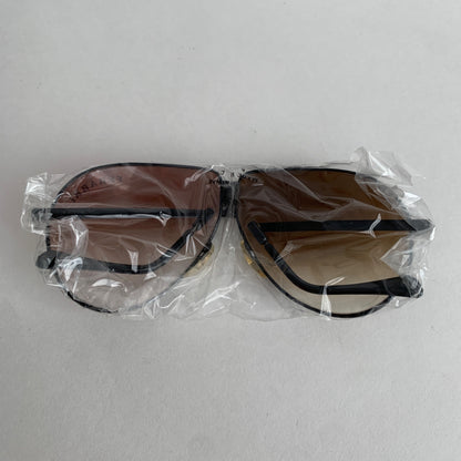 Ferarri Vintage Men's Folding Aviator Sunglasses with Pouch