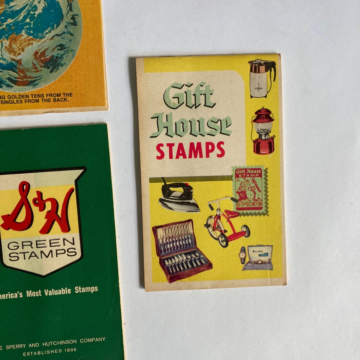 Lot Vintage Gold Bond Savers Books Holiday Gift Stamp S&N Green Stamps House