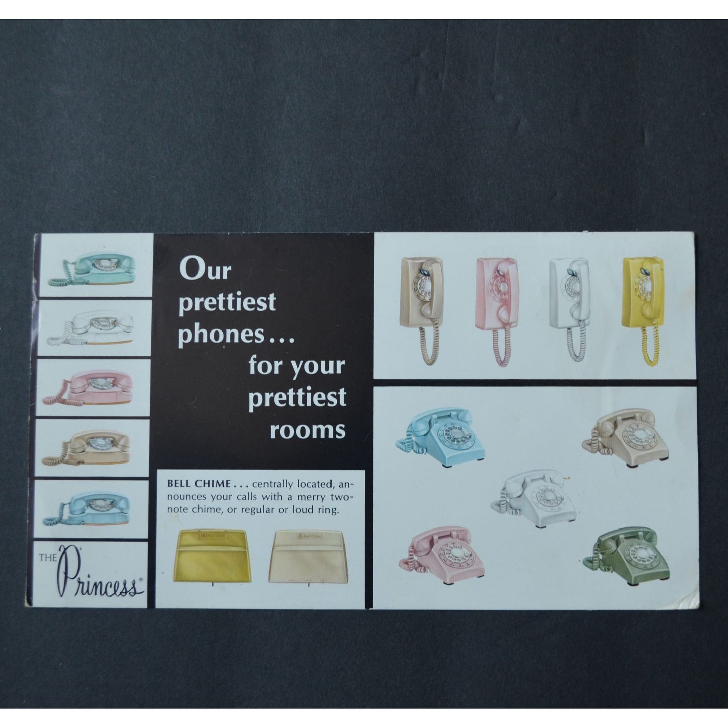 The Princess Phone Phones Cardboard Ad First Aid Card