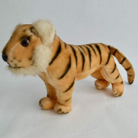 Kamar? Mohair Stuffed Tiger Vintage Toy Japan