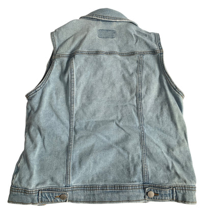 Universal Thread Denim Sleeveless Vest Jacket Size Medium Lightwash