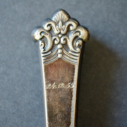 Vintage Rustfri Cheese Slicer Ornate Silver