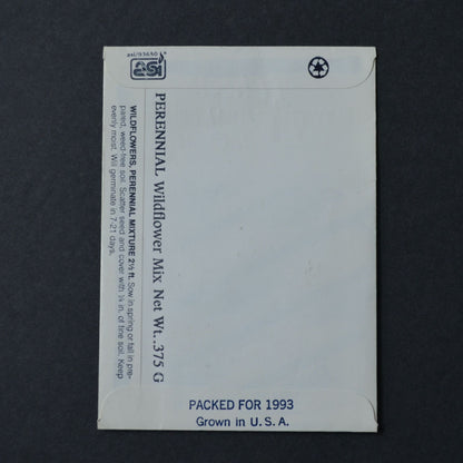 Vintage 1993 North Trauma Center Wildflower Seeds Packet Advertising
