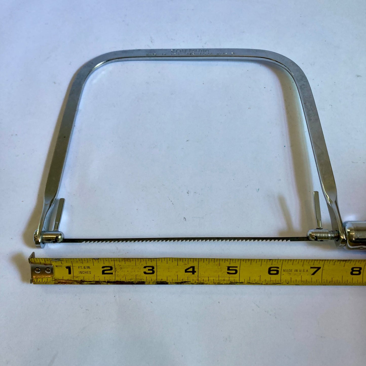 Vintage Craftsman Coping Saw Wood Handle MADE IN USA