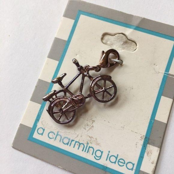 New A Charming Idea Silver Bike Charm
