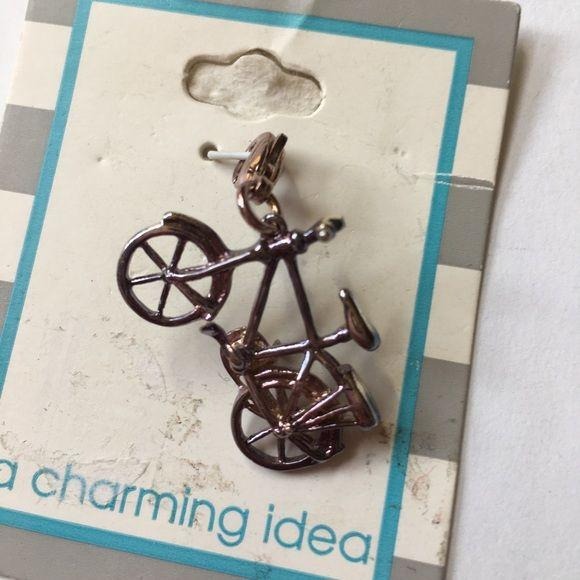 New A Charming Idea Silver Bike Charm