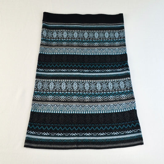Icelandic Design Fair Isle Size Medium Women's Sweater Knit Skirt Wool Blend