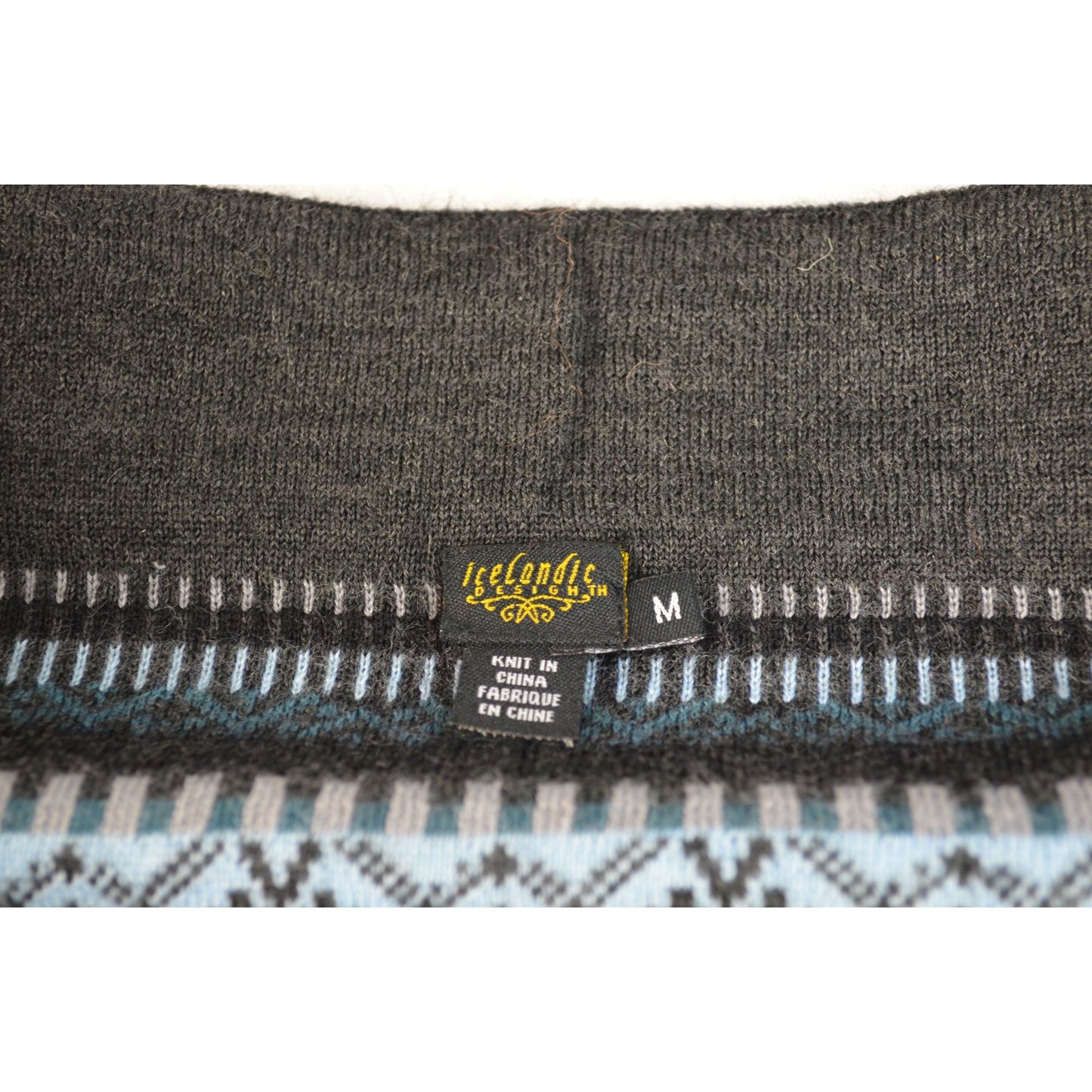 Icelandic Design Fair Isle Size Medium Women's Sweater Knit Skirt Wool Blend