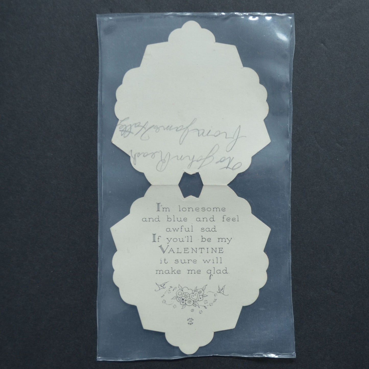 Vintage Valentine Come on Over And Be My Dog Fence