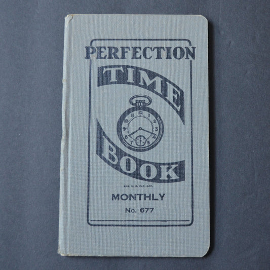 Perfection Time Book Weekly Unused Vintage #677