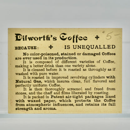 Dilworth's Coffee Victorian Trading Card Antique Child with Books