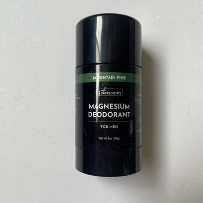 Just Ingredients Mountain Pine Magnesium Deodorant For Men