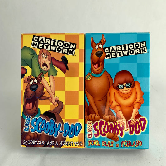 Classic Scooby-Doo Cartoon Network VHS Lot of 2 Mummy Funland