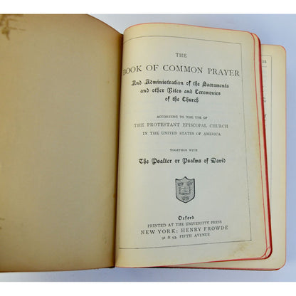 Common Prayer Hymnal 18921889 Protestant Episcopal Joined Books Antique