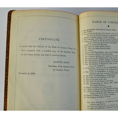 Common Prayer Hymnal 18921889 Protestant Episcopal Joined Books Antique