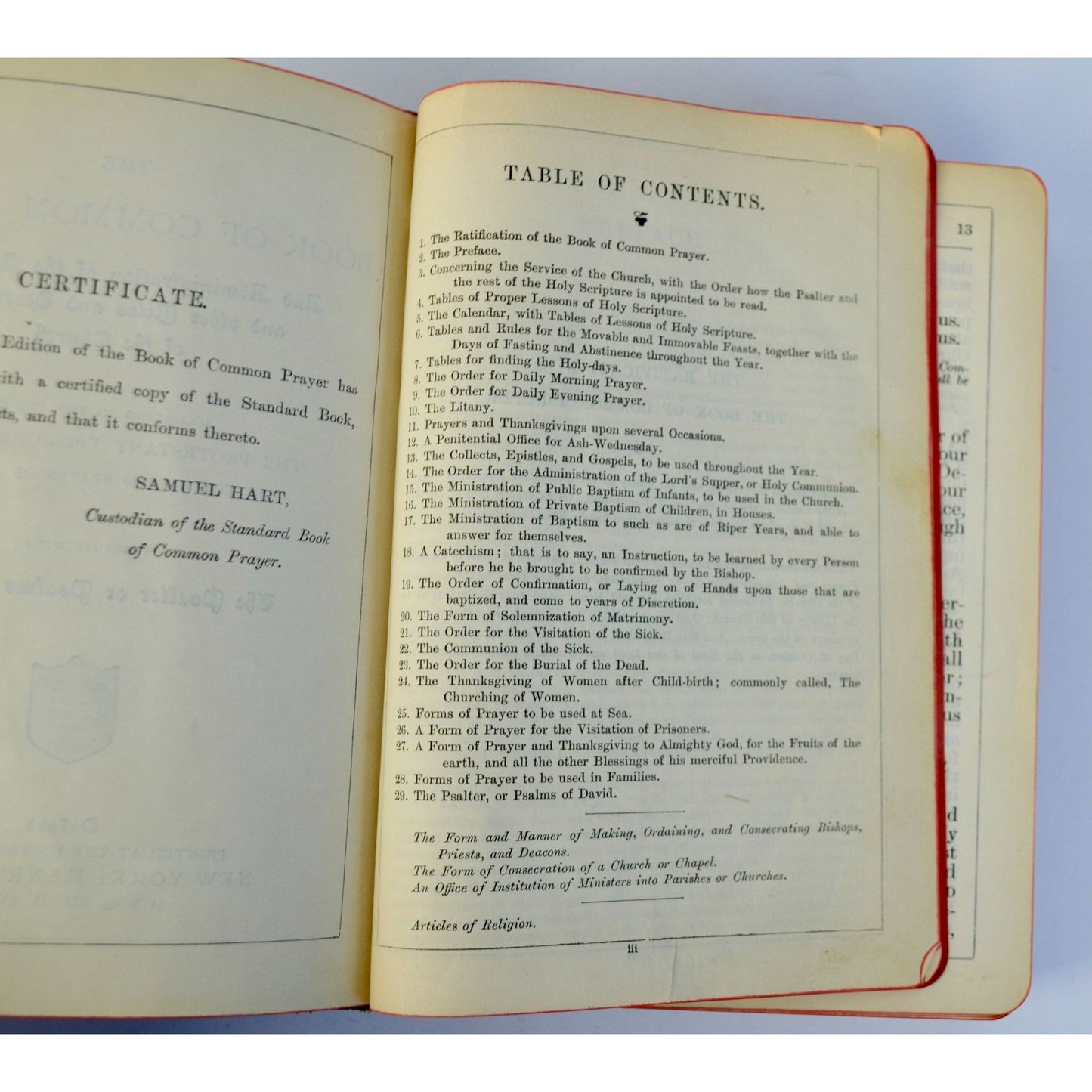 Common Prayer Hymnal 18921889 Protestant Episcopal Joined Books Antique