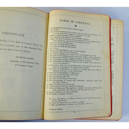 Common Prayer Hymnal 18921889 Protestant Episcopal Joined Books Antique