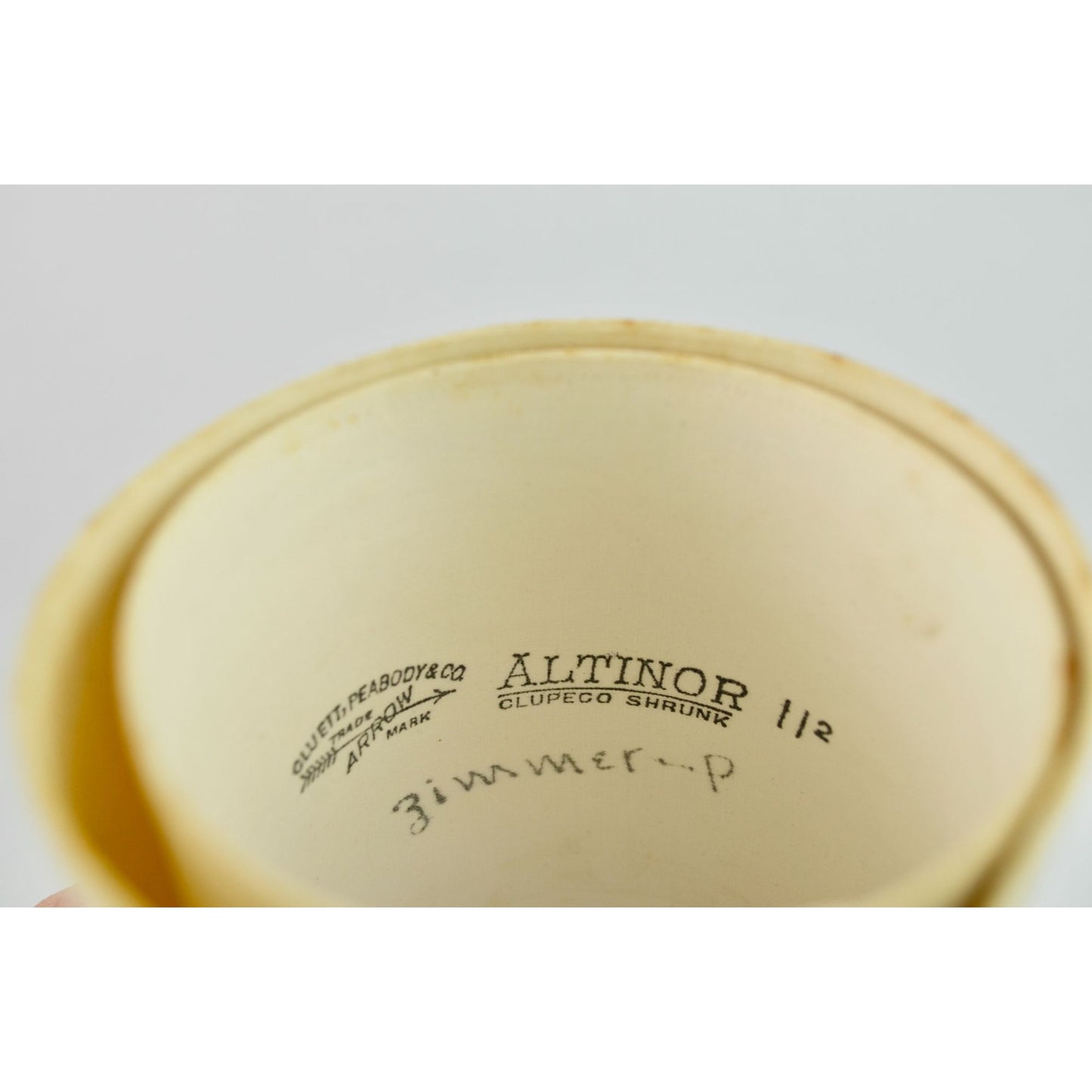 Antique Victorian Men's Cuff & Collar Stay Box Leather Covered Wood