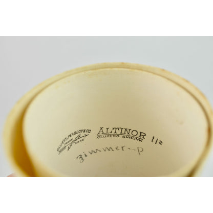 Antique Victorian Men's Cuff & Collar Stay Box Leather Covered Wood