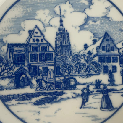 Hutschenreuther Eltzer Hof Collector Plate German Blue and White Porcelain